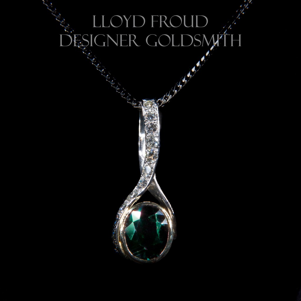 To have the pleasure of turning beautiful Heirlooms into beautiful pieces of jewellery that you look forward to wearing everyday and cherish the memories of your family, is truly an hour that I am blessed with.  Green and blue sapphire set in 18ct yellow gold with platinum and diamonds.